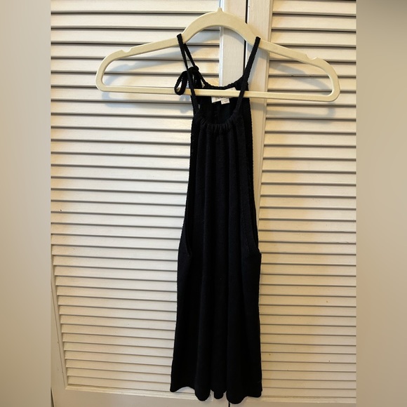 LOFT Black Sweater Tank with side tie - Size Large - Picture 3 of 6